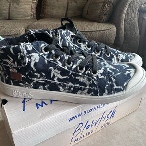 Blowfish Malibu Kids Black and White Sneakers